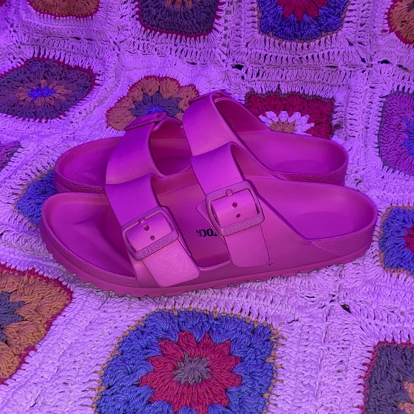 Birkenstock Pink Arizona Sandle - Women’s Size 8 - Picture 1 of 5